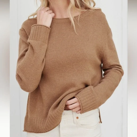 Jenni Kayne Everyday Sweater, Dark Camel - Picture 1 of 6